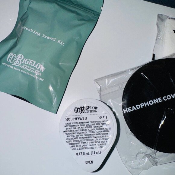 Cole Haan American Airlines Business Class Amenity Kit with Leather Zipper Pouch - Picture 7 of 7